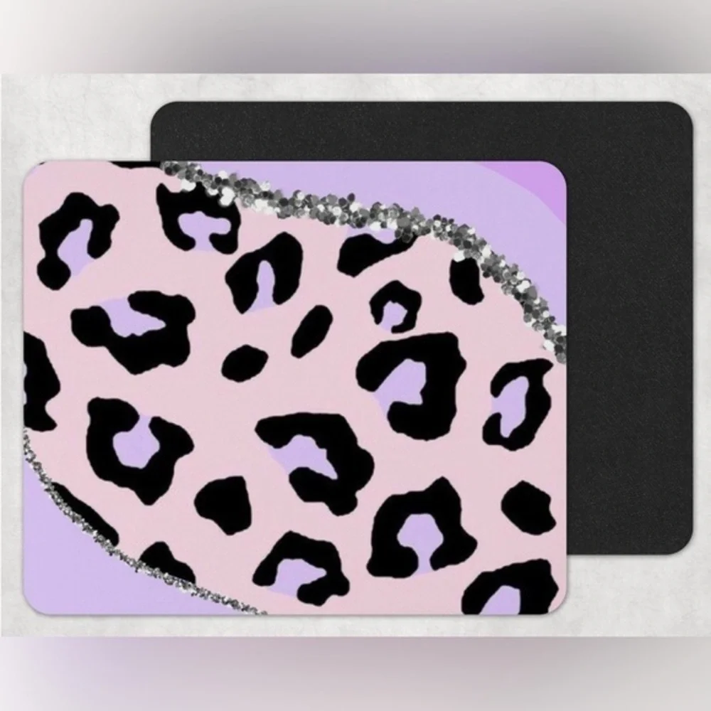 Leopard Print Geode Mouse Pad
